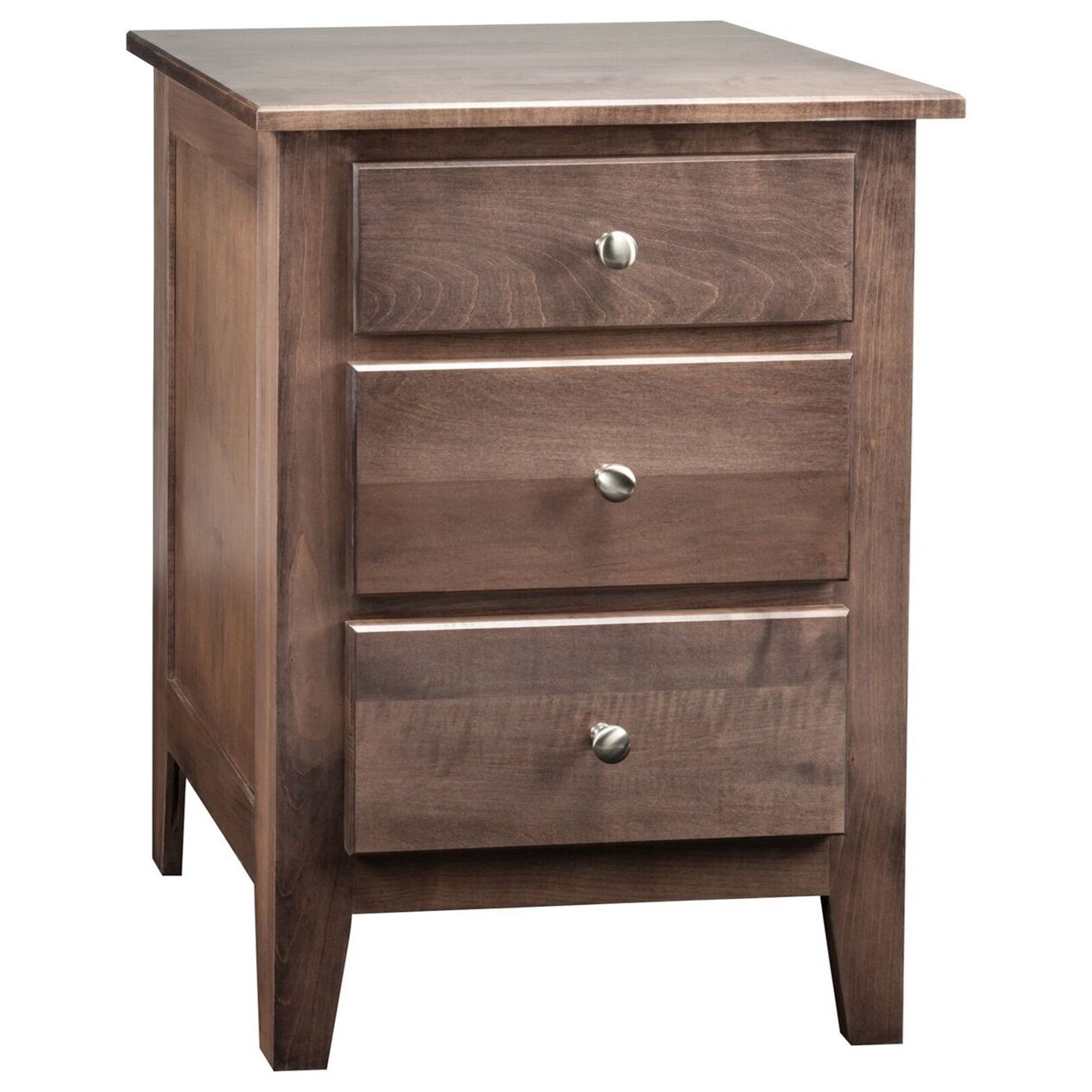 Daniels Amish Mapleton 3Drawer Nightstand Virginia Furniture Market